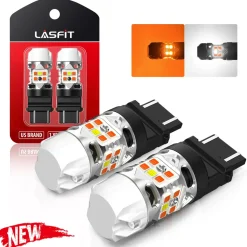 3157 4157 LED Front Turn Signal Bulbs CanBus-Ready Switchback | T3 Series