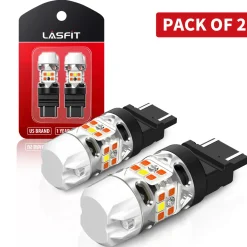 4257 LED Front Turn Signal Bulbs CanBus-Ready Switchback | T3 Series