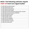 7443 7444 LED Front Turn Signal Bulbs CanBus-Ready Switchback | T3 Series