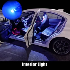 194 168 158 2825 LED Interior Door Map Trunk Step well Lights | Cool Blue, 2 Bulbs