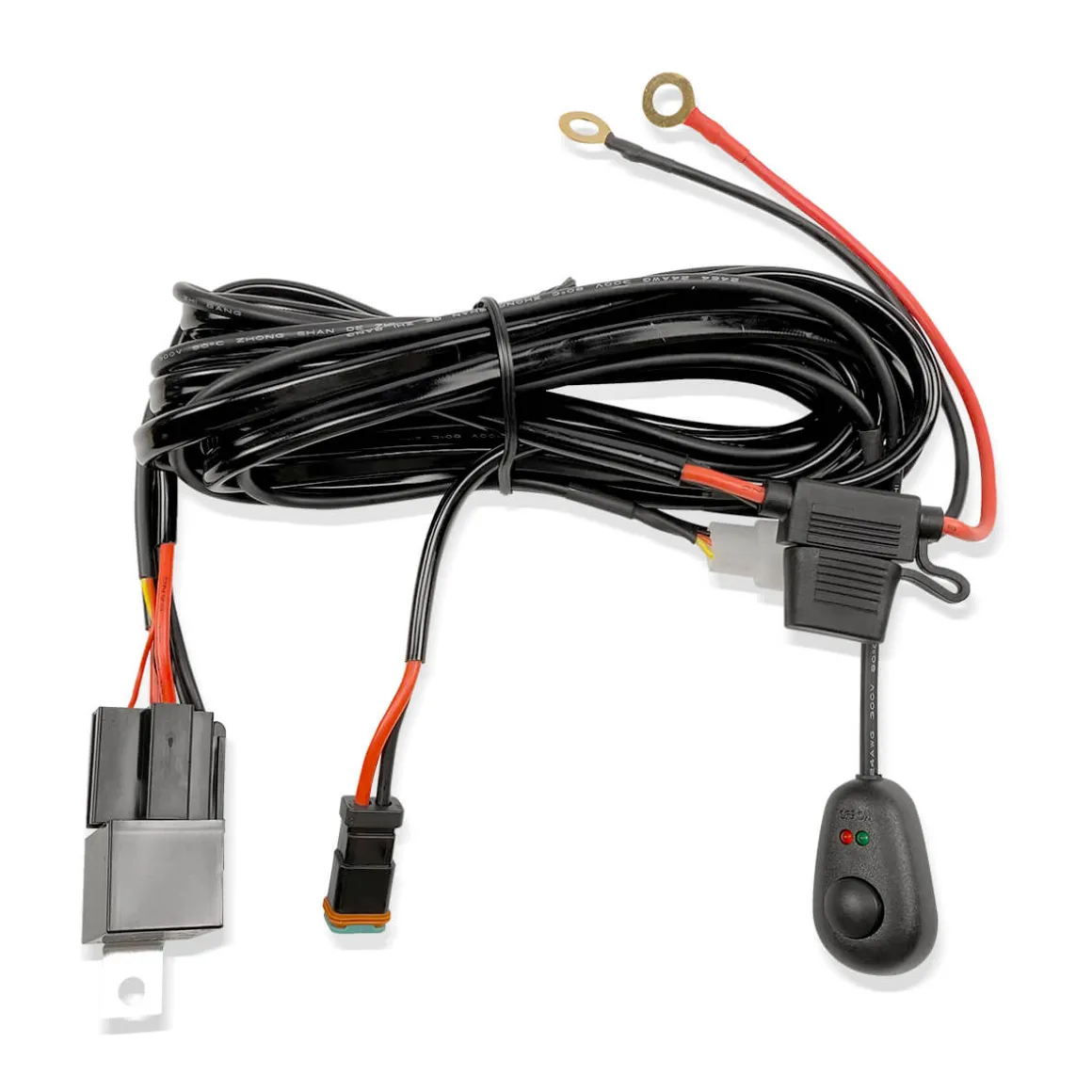 LED Light Bars Wiring Harness with DT Connector - 1 Lead
