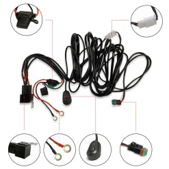 LED Light Bars Wiring Harness with DT Connector - 1 Lead