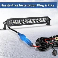 LED Light Bars Wiring Harness with DT Connector - 1 Lead