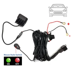 LED Light Bars Wiring Harness with DT Connector - 1 Lead