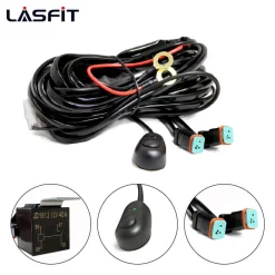 LED Pods Wiring Harness with DT Connectors - 2 Leads