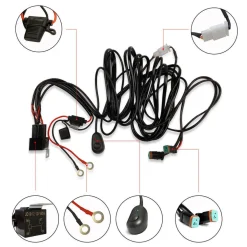 LED Pods Wiring Harness with DT Connectors - 2 Leads