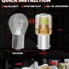 1156 1073 7506 1141 LED Reverse Backup Light Bulb | Xenon White, 2 Bulbs | Upgraded L2 Series