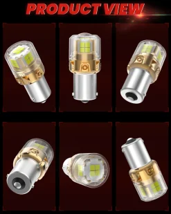 1156 1073 7506 1141 LED Reverse Backup Light Bulb | Xenon White, 2 Bulbs | Upgraded L2 Series