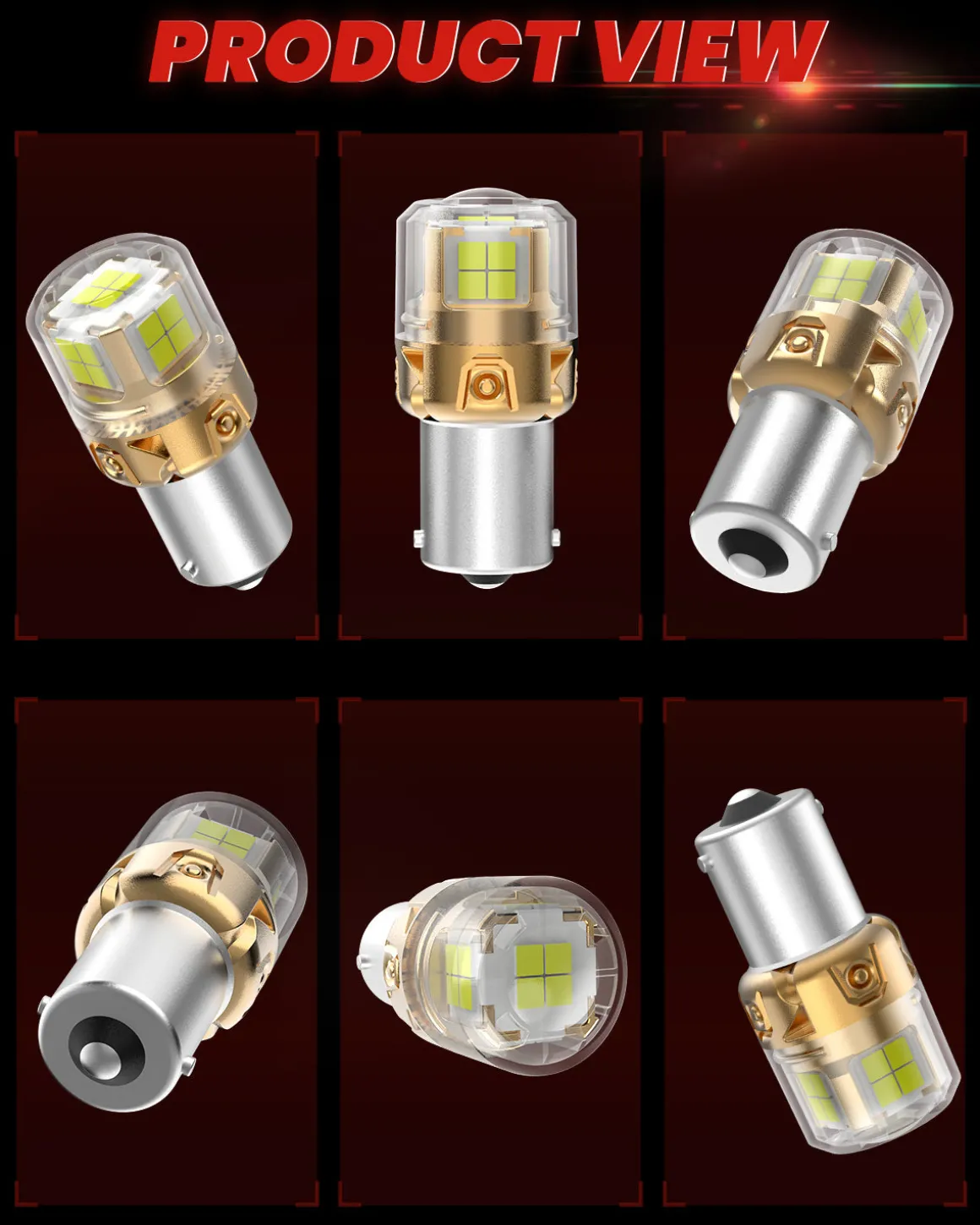 1156 1073 7506 1141 LED Reverse Backup Light Bulb | Xenon White, 2 Bulbs | Upgraded L2 Series