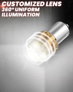 1156 1073 7506 1141 LED Reverse Backup Light Bulb | Xenon White, 2 Bulbs | Upgraded L2 Series