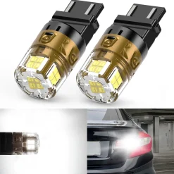 3157 3156 3057 4157 LED Reverse Backup Light Bulb | Xenon White,2 Bulbs | Upgraded L2 Series