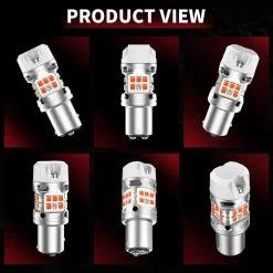 1157 2057 LED Turn Signal Bulbs CanBus-Ready Amber | T3 Series