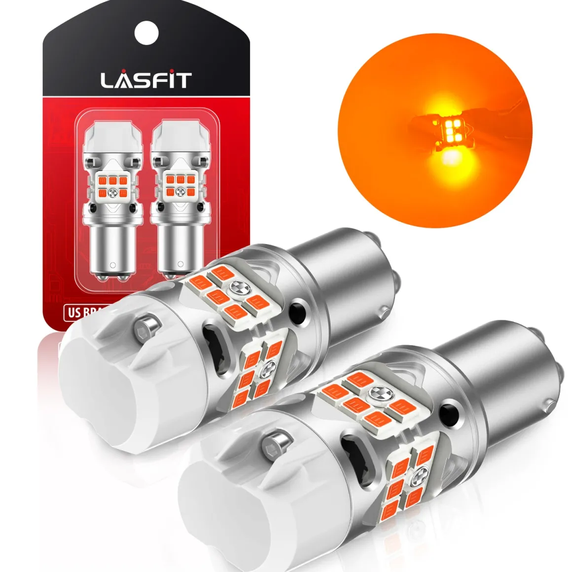 1157 2057 LED Turn Signal Bulbs CanBus-Ready Amber | T3 Series