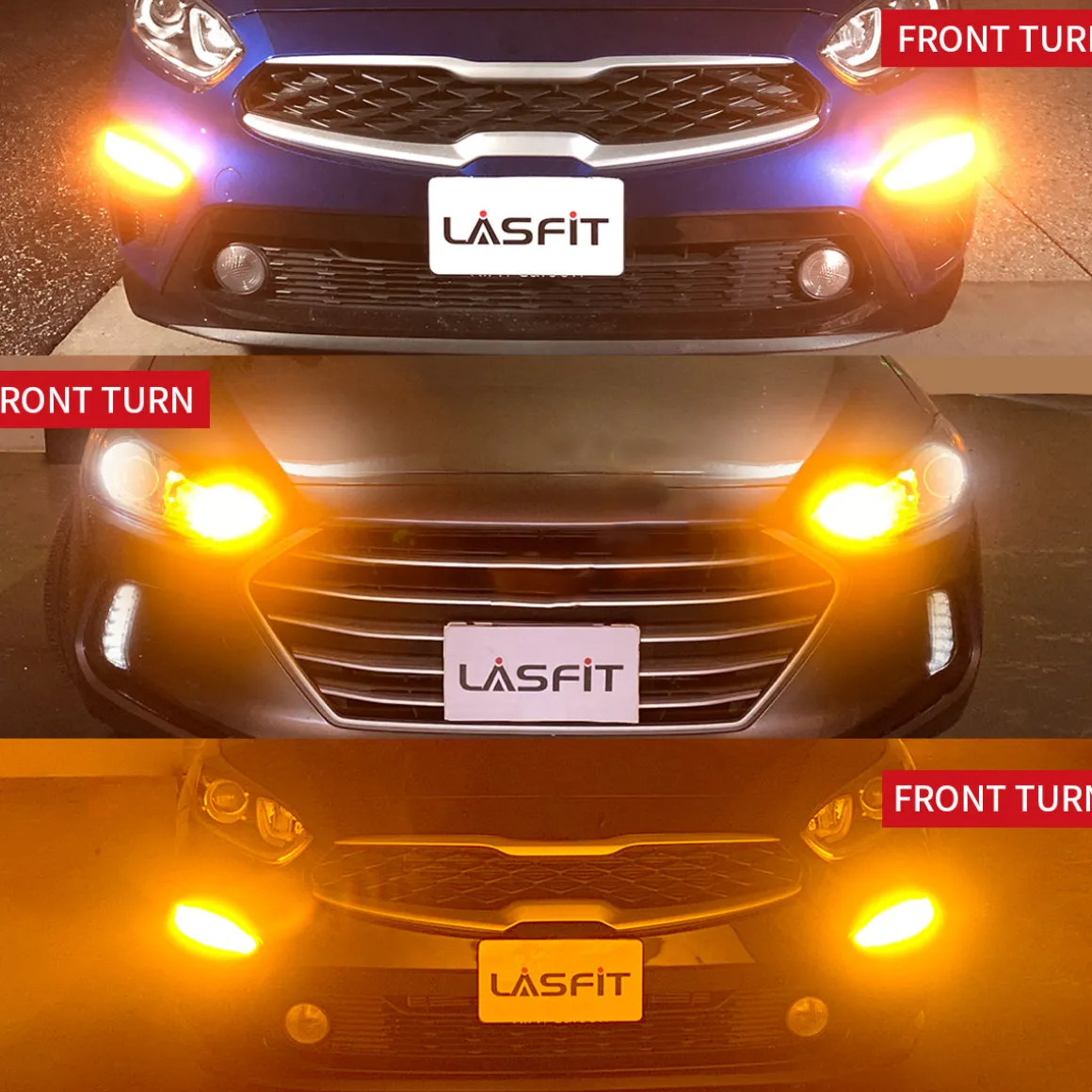 1157 2057 LED Turn Signal Bulbs CanBus-Ready Amber | T3 Series