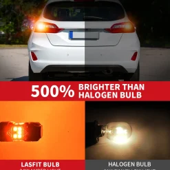 3157 4157 LED Turn Signal Bulbs CanBus-Ready Amber | T3 Series