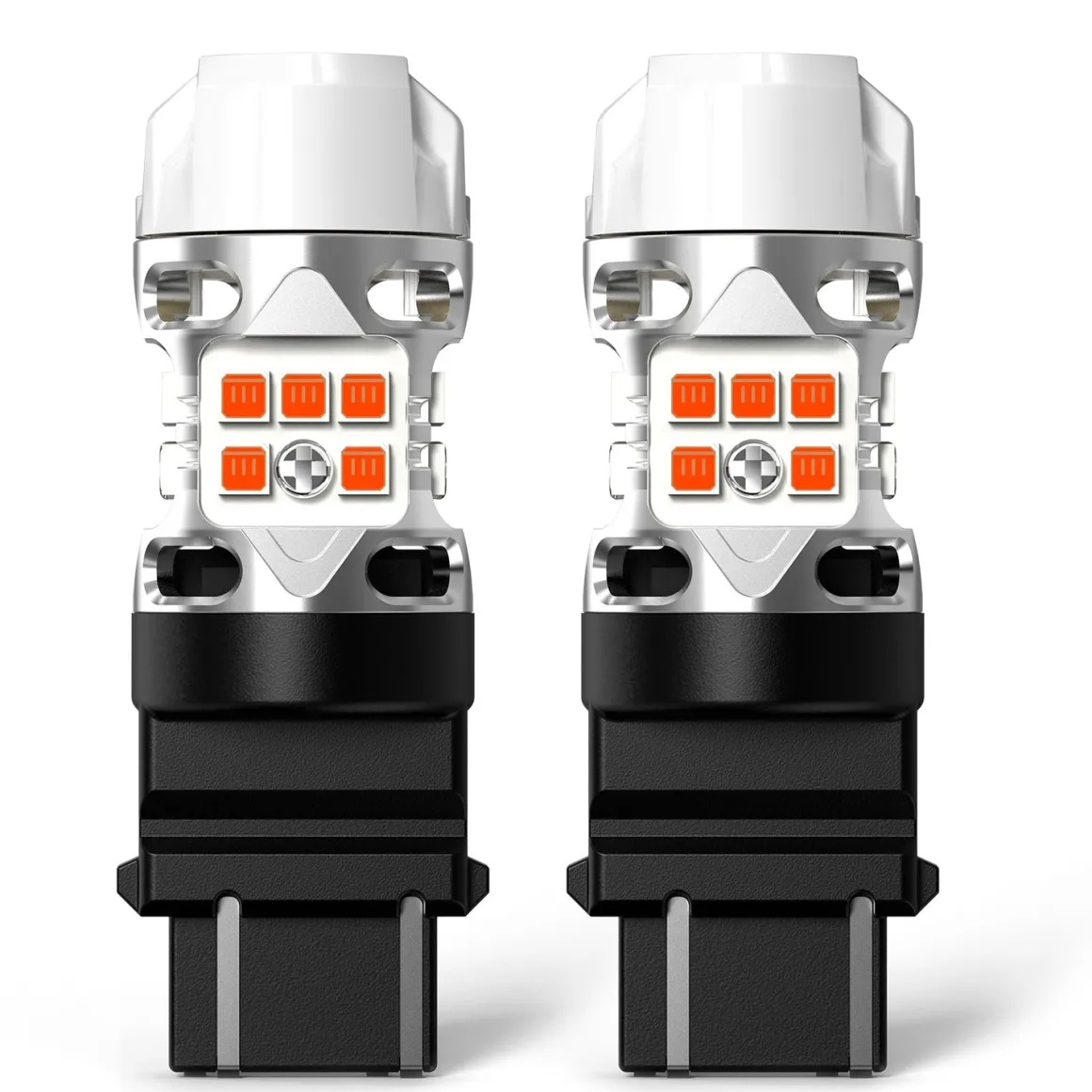 3157 4157 LED Turn Signal Bulbs CanBus-Ready Amber CK Socket | T3 Series