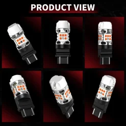 3157 4157 LED Turn Signal Bulbs CanBus-Ready Amber CK Socket | T3 Series