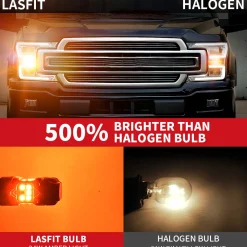 4257 LED Turn Signal Bulbs CanBus-Ready Amber | T3 Series