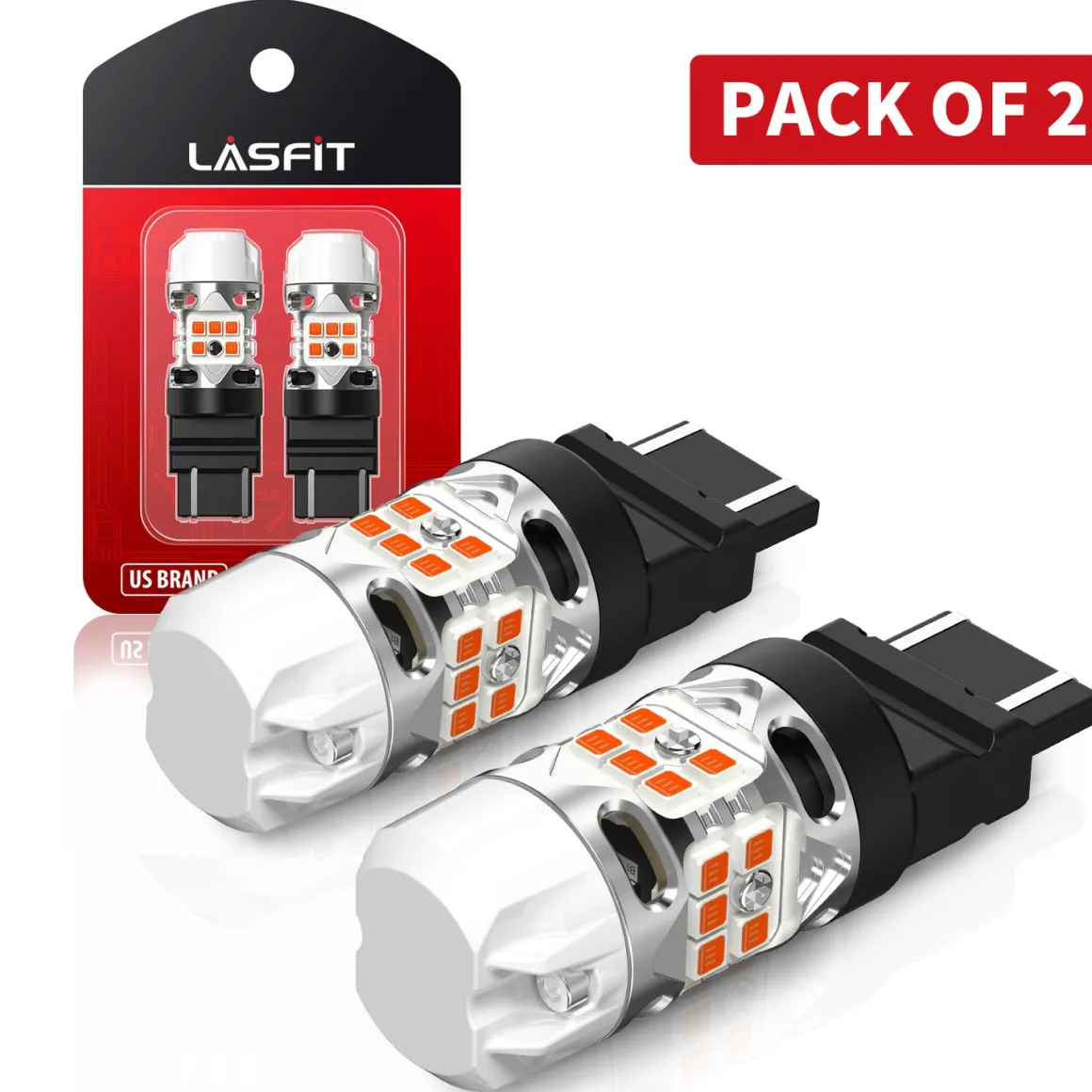 4257 LED Turn Signal Bulbs CanBus-Ready Amber | T3 Series