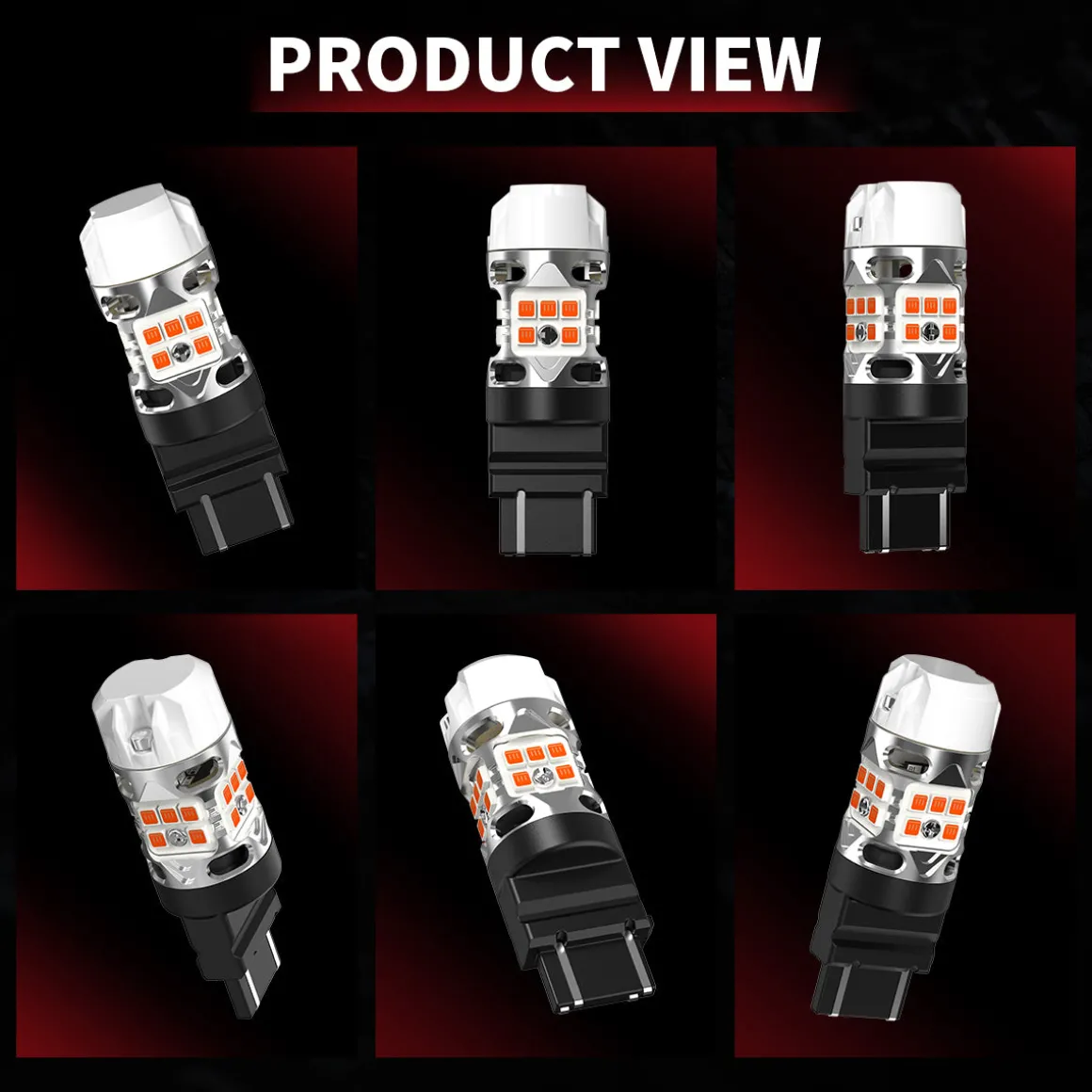 4257 LED Turn Signal Bulbs CanBus-Ready Amber | T3 Series