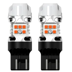 7440 7443 LED Turn Signal Bulbs CanBus-Ready Amber CK Socket | T3 Series