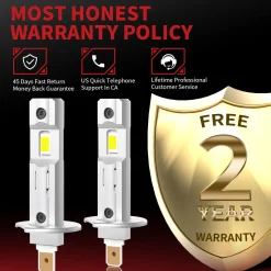 L1 Plus H1 LED Bulbs 40W 4000LM 6000K | 2 Bulbs