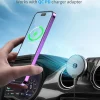 Magnetic Wireless Car Charger, Specific Phone Mount for Ford Mustang 2015-2021, 15W Max Fast Charging for iPhone 14 13 12 Series Compatible with MagSafe Case