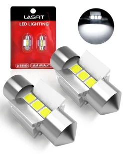 28MM DE3021 DE3022 LED Dome Map Trunk Cargo Light Bulb, 2 Bulbs