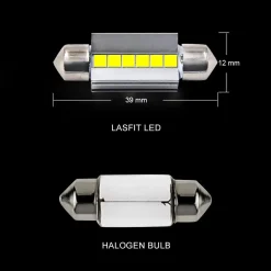 39MM DE3425 6461 LED Dome Map Courtesy Trunk Light Bulb, 2 Bulbs