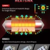 42MM 211-2 578 212-2 LED Dome Map Trunk License Plate Light Bulb, 2 Bulbs