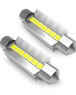 42MM 211-2 578 212-2 LED Dome Map Trunk License Plate Light Bulb, 2 Bulbs