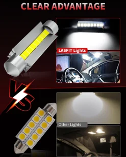 44MM 561 562 569 579 LED Dome Trunk Cargo License Plate Light Bulb, 2 Bulbs