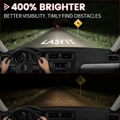 Pro Series H7 LED Bulbs w/Retainer Adapter Fit for Volkswagen BMW Mercedes Benz | 2 Bulbs
