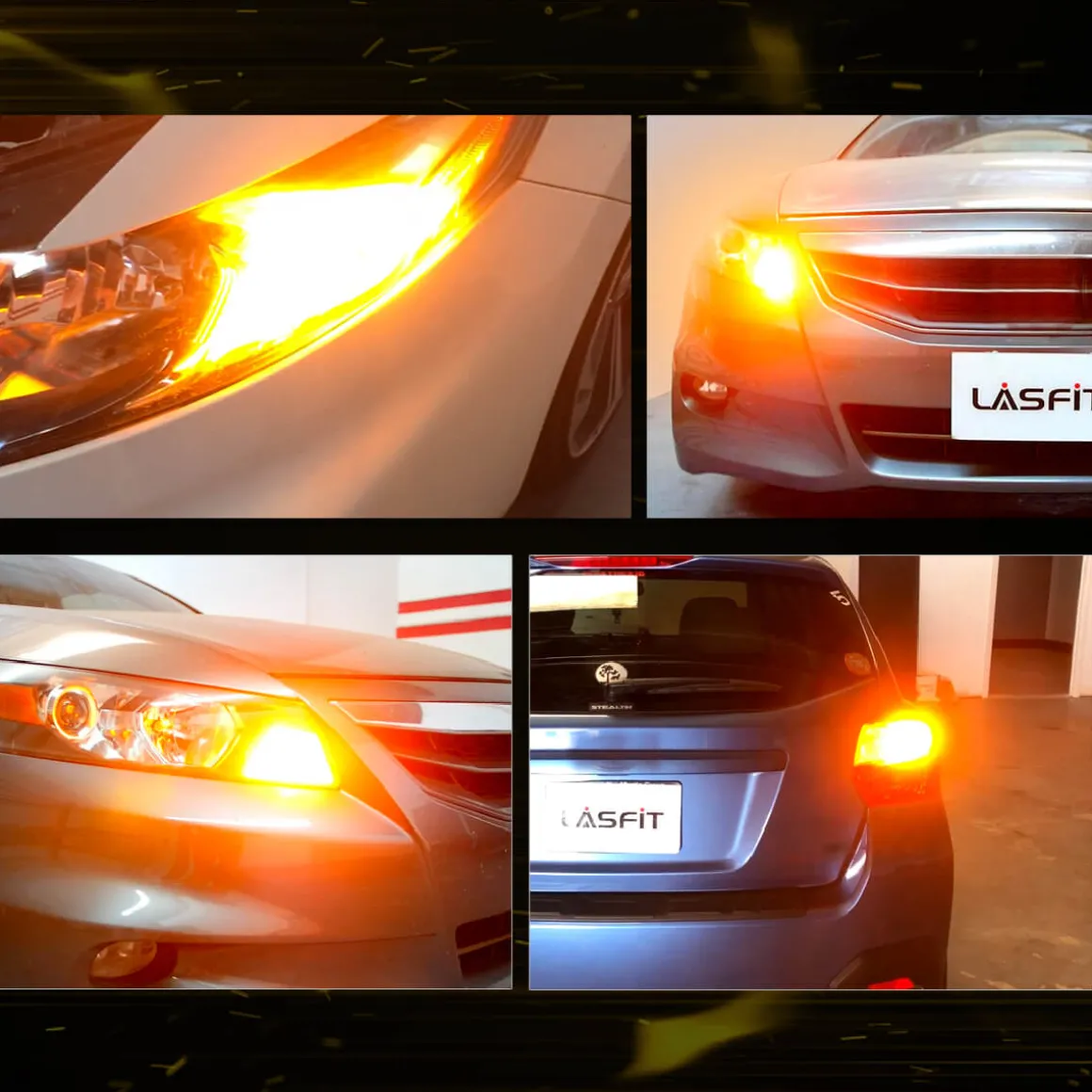 PWY24W PW24W CANBUS Anti Hyper Flash LED Turn Signal Lights Blinker Bulbs | Amber Yellow, 2 Bulbs