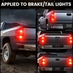 Red 3157 CanBus-Ready Rear Turn Signal Light Brake Light Tail Light LED Bulbs | D2 Series