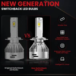 Switchback 60W H7 LD Plus Series | 6,000LM 6000K/3000K LED Bulbs