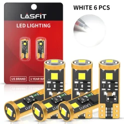 T10 194 168 CANBUS Error Free LED License Plate Dome Map Trunk Cargo Light Bulbs | White