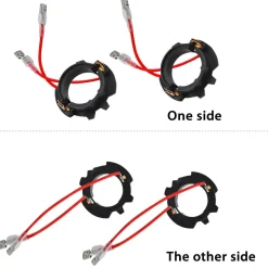 TK119A 2x H7 LED Bulb Holder Adapter Retainer Fit for Volkswagen