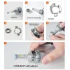 TK001 2x H7 LED Bulb Holder Adapter Retainer Fit for Mercedes-Benz Volkswagen