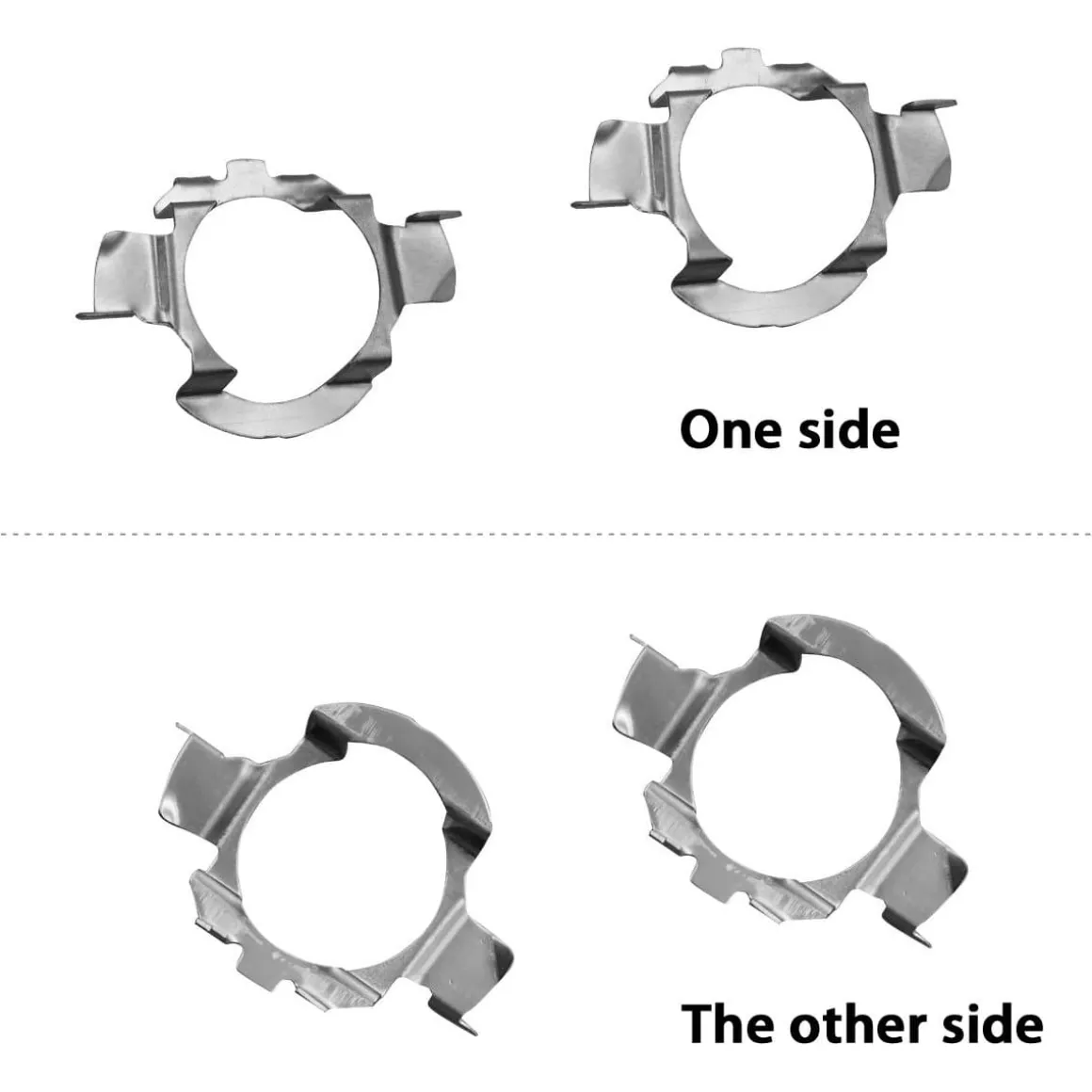 TK001 2x H7 LED Bulb Holder Adapter Retainer Fit for Mercedes-Benz Volkswagen