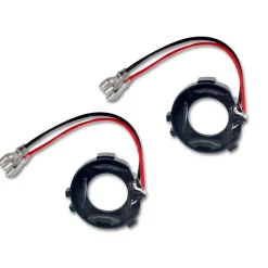TK114 2x H7 LED Bulb Holder Adapter Retainer Fit for Mercedes-Benz Volkswagen