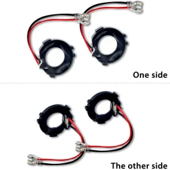 TK114 2x H7 LED Bulb Holder Adapter Retainer Fit for Mercedes-Benz Volkswagen