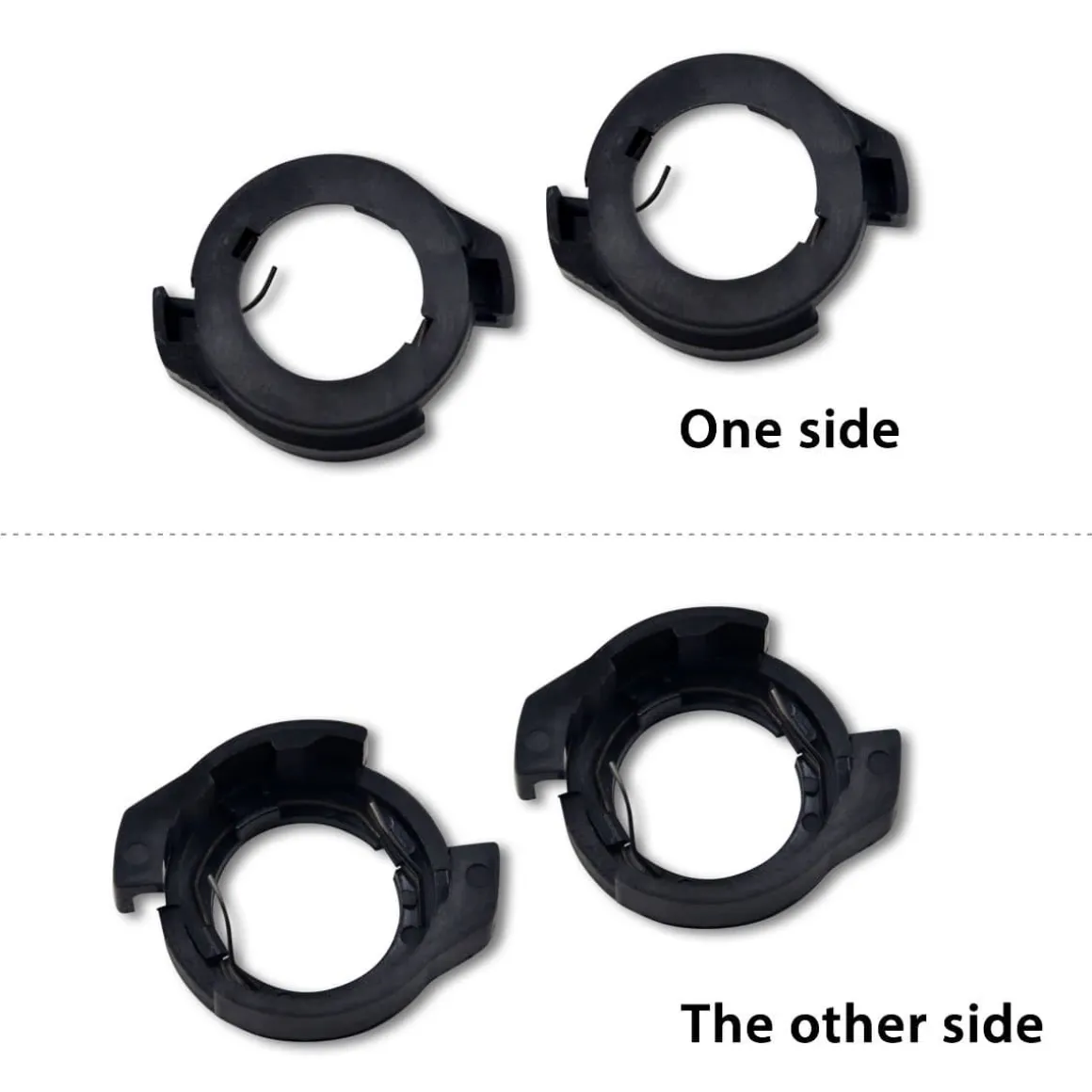 TK112 2x H7 LED Bulb Holder Adapter Retainer Fit for Volkswagen Audi