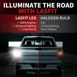 921 912 T15 W16W CANBUS Error Free White LED Reverse Backup Trunk Cargo Light Bulb - Upgraded Version, 2 Bulbs