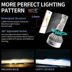 60W D2S D2R D4S D4R LA Plus Series | 6,000LM 6000K LED Bulbs NOT PLUG AND PLAY