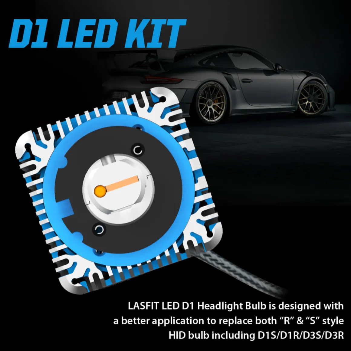 100W D1S D1R D3S D3R LS Plus Series | 11,000LM 6000K LED Bulbs NOT PLUG AND PLAY