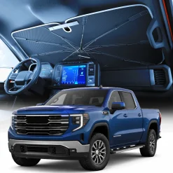 Weektic Windshield Sun Shade Umbrella for 2014-2026 GMC Sierra 1500/2500/3500