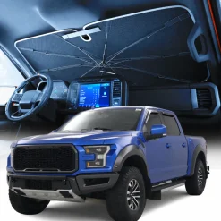 Weektic Windshield Sun Shade Umbrella for 2015-2026 Ford F-150/F-150 Lightning/F-250/F-350