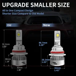 60W 9004 HB1 LA Plus Series | 6,000LM 6000K LED Bulbs