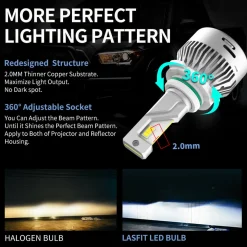60W 9006 HB4 LA Plus Series | 6,000LM 6000K LED Bulbs